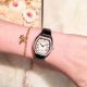 New Copy Cartier Ladies Watch SS Black Leather Band (4)_th.jpg